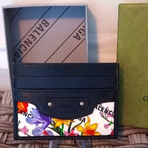 NEW Gucci x Balenciaga Hacker Project Flora Neo Classic Card Holder (Full Inc)